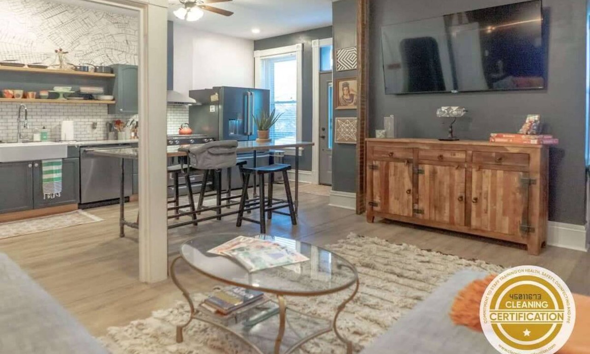 Tower Grove East Condo | 2BR with Workspaces & Deck ABODEbucks