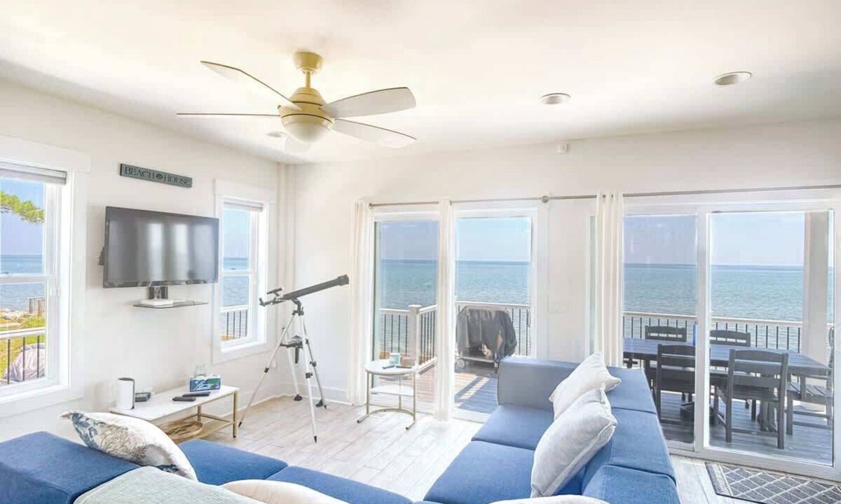 Point Lookout House | Beachfront 4BD Getaway with Game Rm & Ocean Views