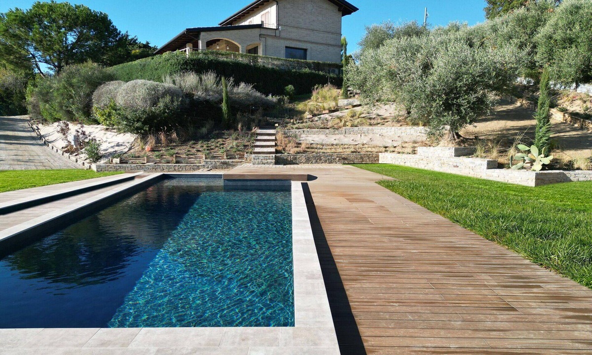 Monteprandone Villa | Beautiful private villa for 8 guests with WIFI, A/C, private pool, TV and panoramic view