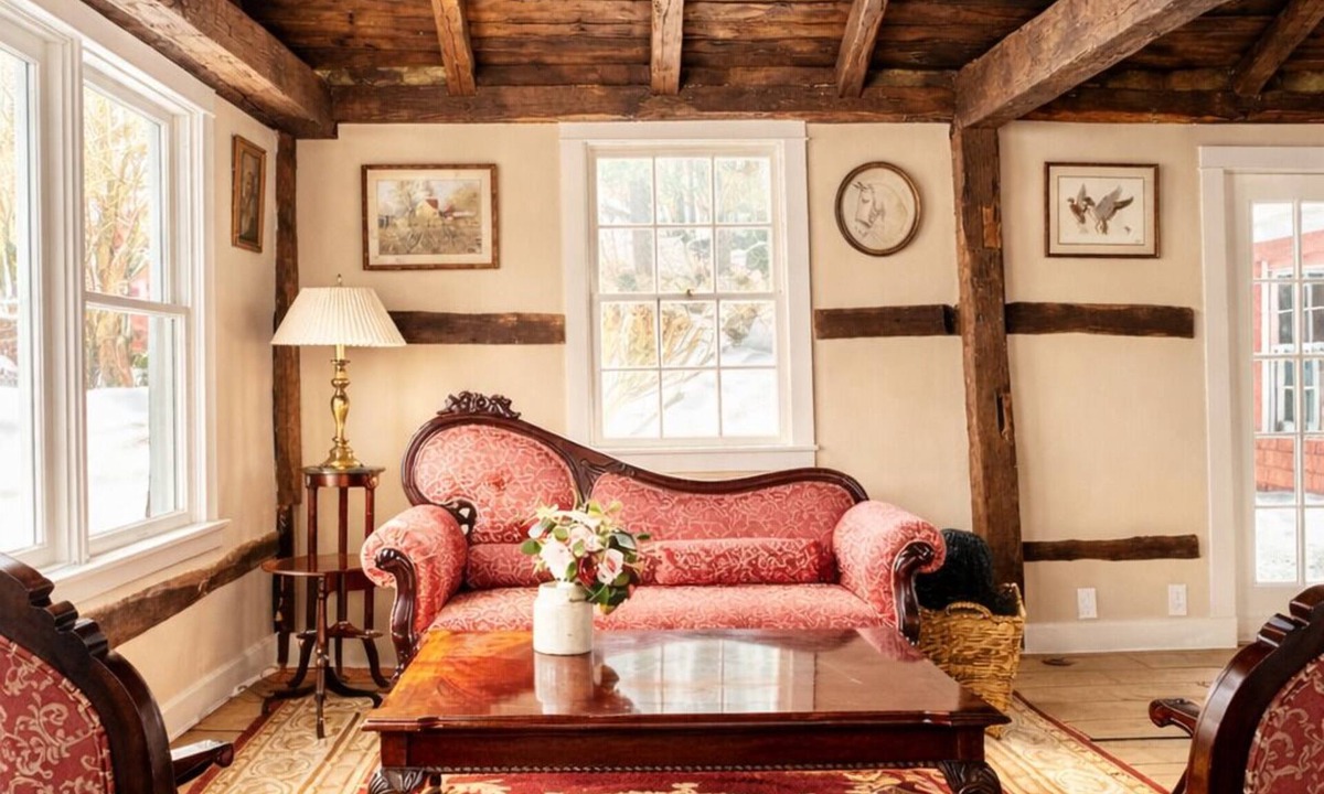 Patterson House | Classic Red Farmhouse Retreat by Nature Preserve