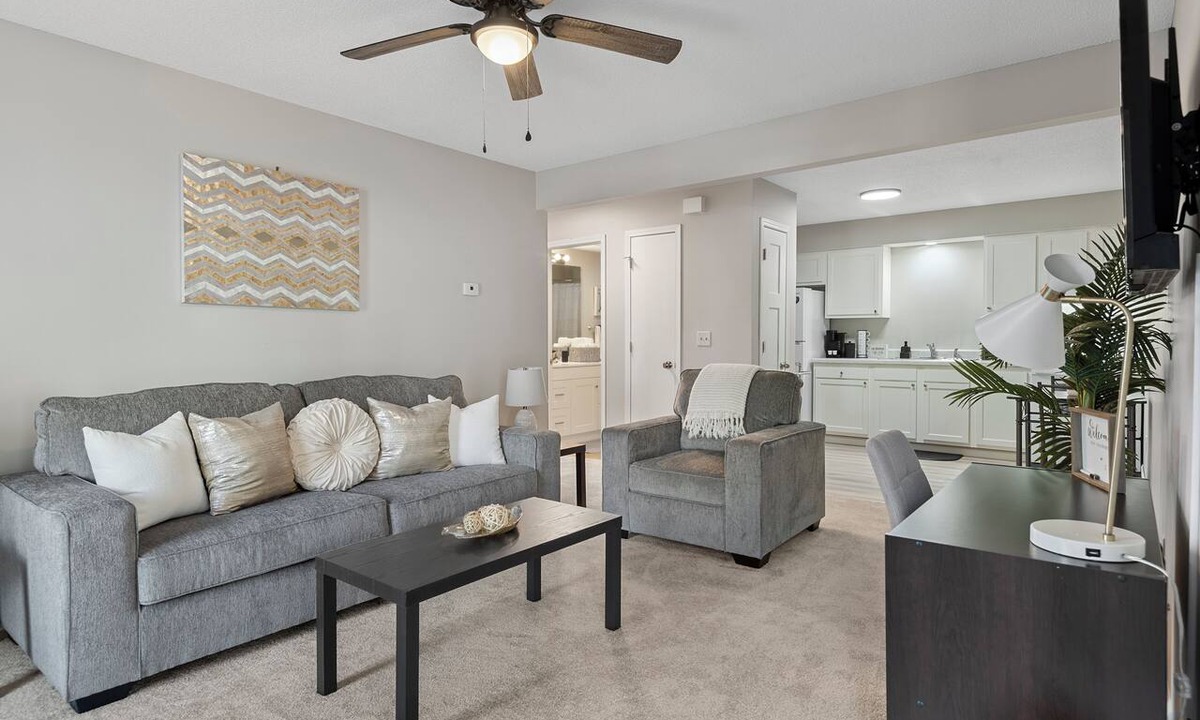 Springfield Apartment | Modern King Suite | Private Patio | Near Hospitals