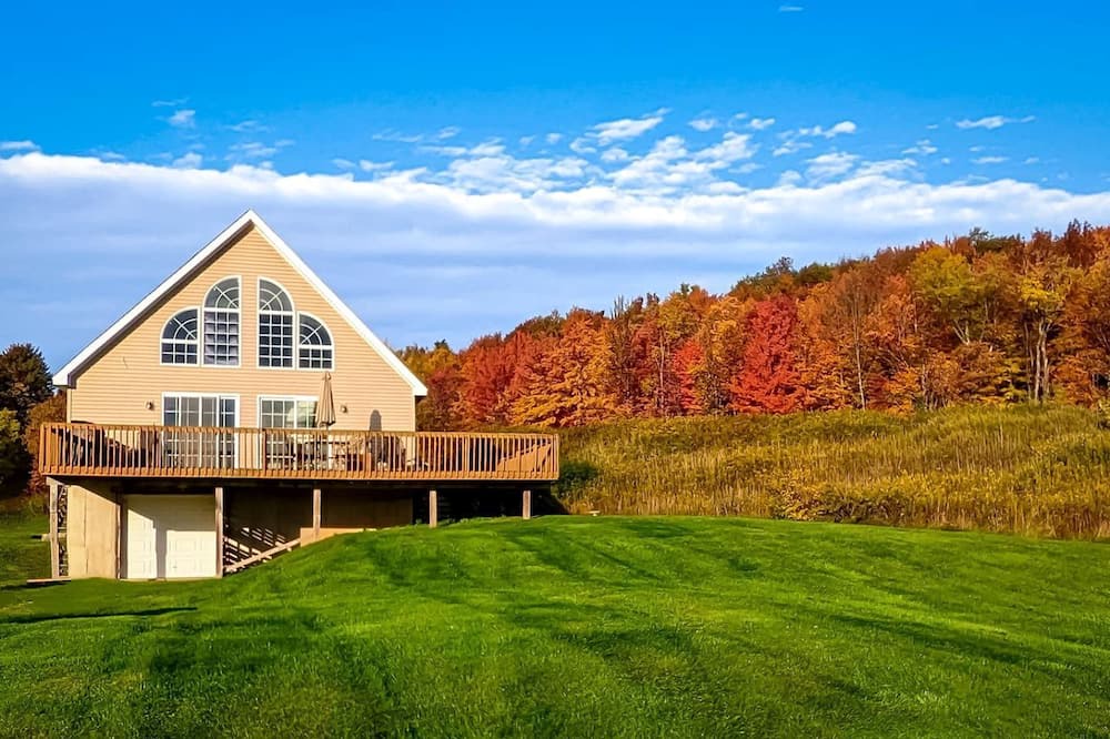 Walton House | Serene Getaway on Private Land with Panoramic Views in Walton, New York