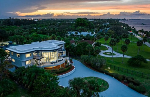 Fort Pierce Villa | 9000 SF Waterfront Mansion/Pool/Boat Dock/Theater