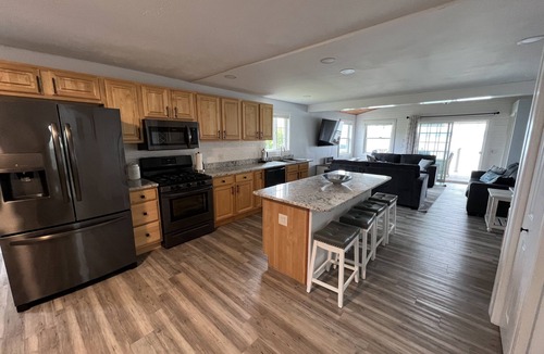 Bass Lake House | Cozy water front lake house with lake views of Bass Lake from almost every room!