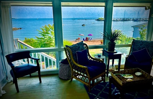 Pine Orchard House | Direct Sandy Beachfront Home gorgeous views of Thimble Islands Connecticut views