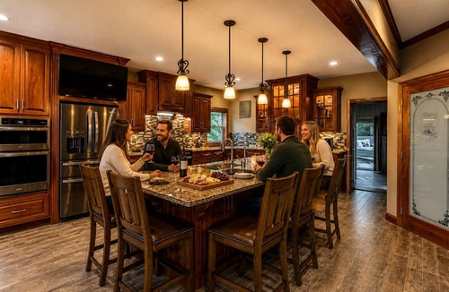 Massanutten House | Exceptional Massanutten Lodge-Magazine Worthy Backyard Oasis-Hot Tub-Decks-Views!