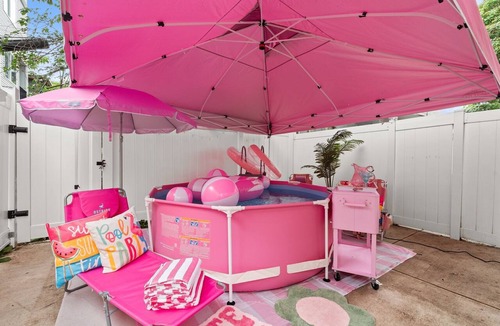 North Philadelphia West House | Major international sporting event Philly Stay - Pink Mini Unit With Pool