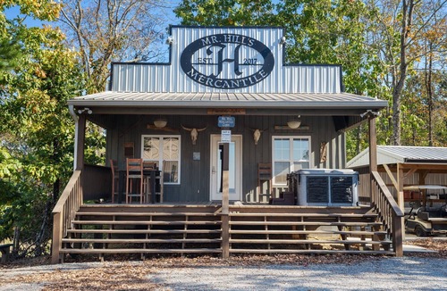 Bryant Cabin | Mr Hills Mercantile Cabin with a hot tub