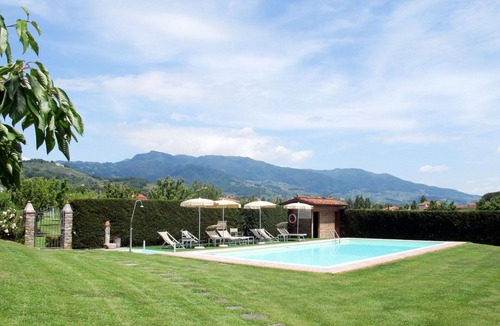 San Michele di Moriano Villa | Nice apartment in villa for 4 people with WIFI, A/C, pool, TV and patio