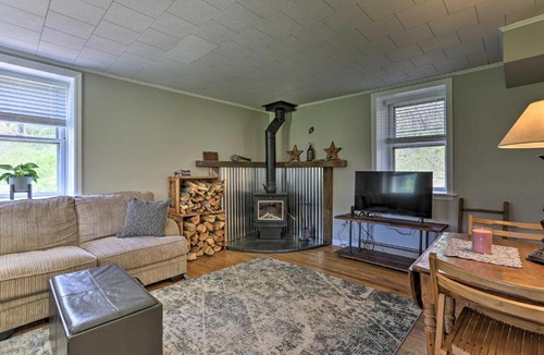 Hellertown House | Patio & Fire Pit: Idyllic Cottage in Hellertown!