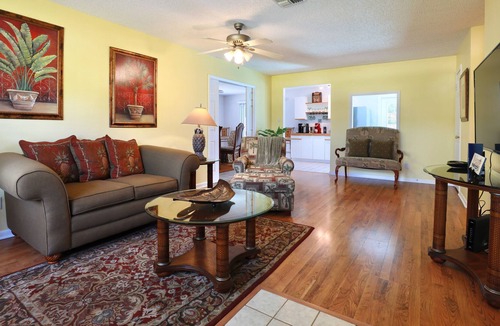 Florida Ridge House | Snowbird-friendly home with private pool, central AC, and WiFi - dogs welcome