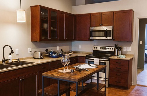 Sheridan Apartment | Spacious, Private, & Modern Apartment with King Bed in middle of town.