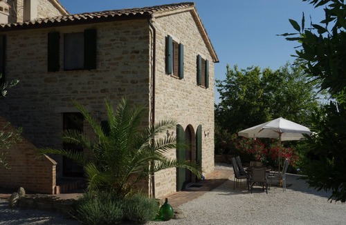 Cupramontana House | Typical Italian stone house with pool in a quiet hillside location with 2 apartments
