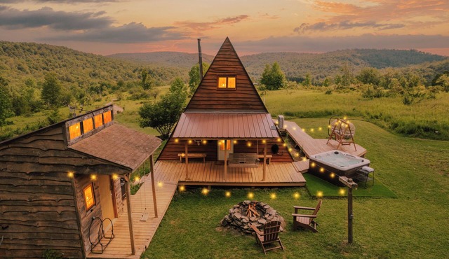 25-Acre Private Retreat w/UTV, Hot Tub, Fire Pit, Trails & Stunning Views