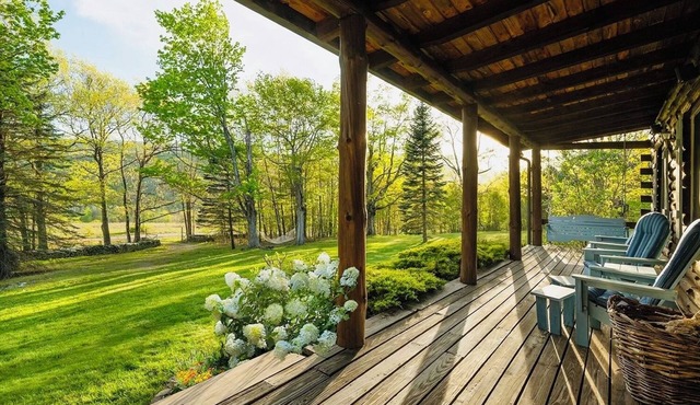 4BR Log Cabin Home on 9.5 private acres in the Catskills