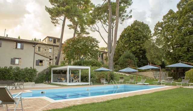 Ancient noble country villa with a pool belonging to the Coletti family