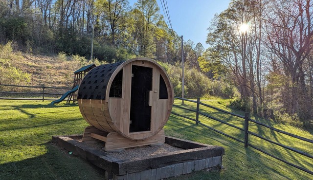 Ascension Cabin - sauna, hot tub, fire pit