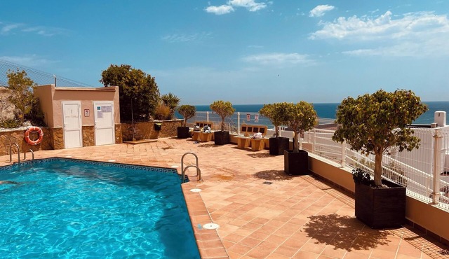 Beautifully furnished, southfacing apartment with spectacular in Mojacar Playa.