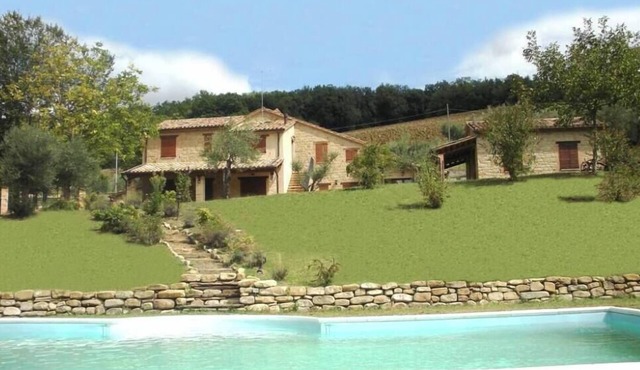 Charming Villa, private pool, fantastic landscape - le Marhe - Gualdo