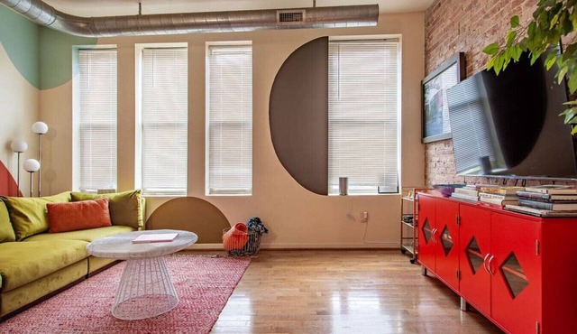 Colorful & Quirky 2-BR Loft w/Private Deck | MICA, JH & UMMC