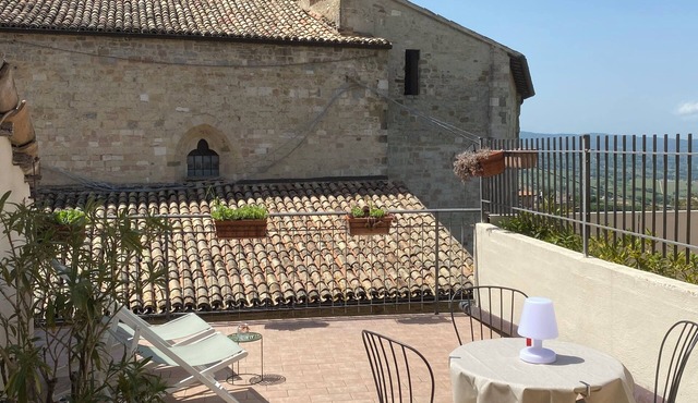 Cosy Apt.in Montefalco incl.panoramic view terrace