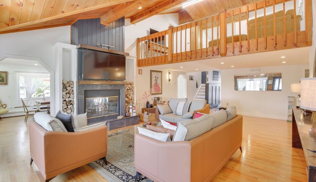 Lake Carmel Access: Waterfront Home w/Deck!