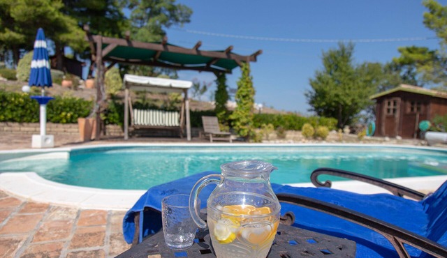 Luxurious Hilltop Villa, swimming pool, glorious panoramic views and olive grove