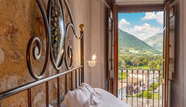 Luxurious vacation apartment with historical charm.
