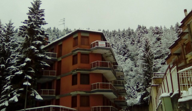 Nice apartment covered in wood in the center of Roccaraso
