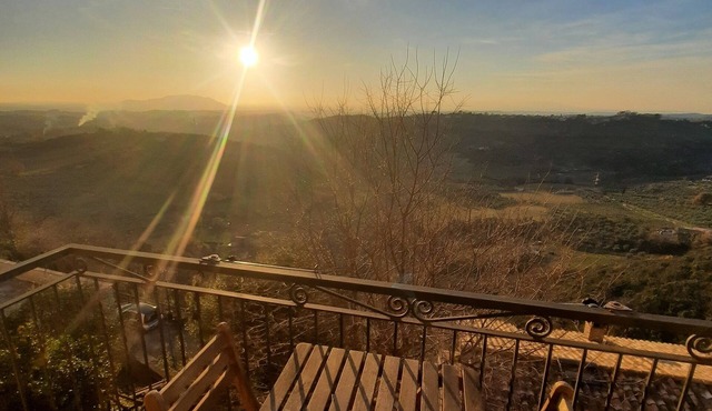 Panoramic in the ancient medieval village of Casperia