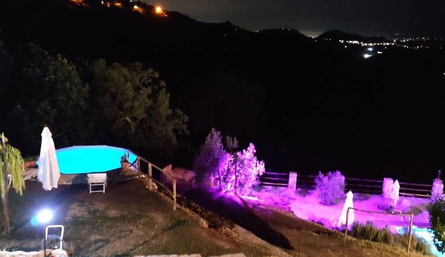 Pool and breathtaking view on Roman countryside