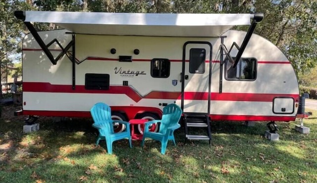 Retro Style Camper. SW Ocala-Near WEC-Comfy Bed