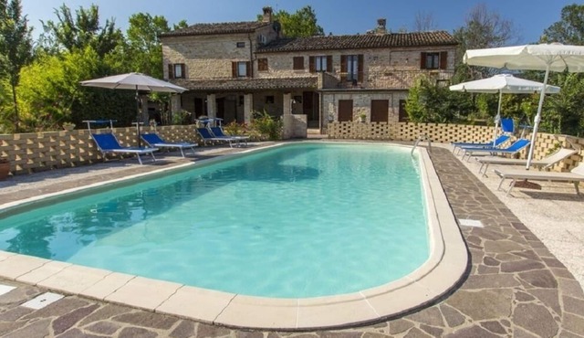 Rustic Stone Villa Sleeping A Total Of 12 Guests In Four Inter-Communicating Apartments With Private