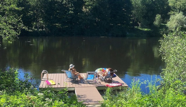 Stunning Lakefront Home w/Private Dock for Swimming (and Kayaks For Use).