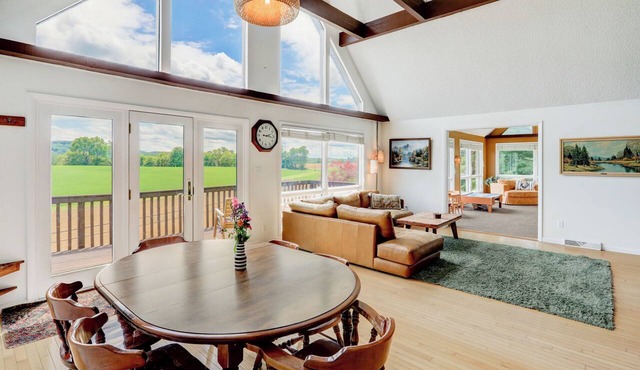 Sunny & Spacious A-Frame with Private Pool and Panoramic Amish Country Views