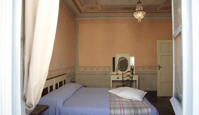 Typical style house in one of the historic streets in the center of Lucca