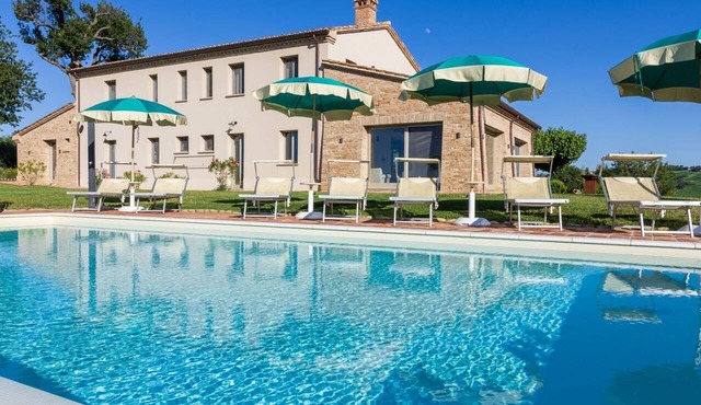 Villa Michela with private pool, in Le Marche hills, just 25 km from the Adriatic coast