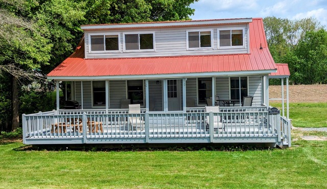 Waterfront house on the upper most portion of the West Branch Delaware.