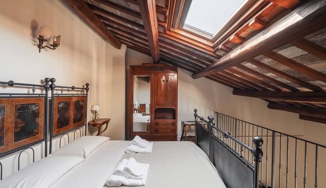With loft, in a historic farmhouse in the hills with pool